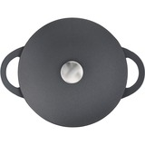 Tefal Trattoria E2187234 casserole à sauce Rond Noir, Poêle Noir, Rond, Noir, Aluminium, Titanium Extra, Amovible, Vitrocéramique, Gaz, Halogène, Induction