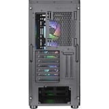 Thermaltake Versa T26 TG ARGB Midi Tower Noir, boîtier pc Noir | 2x USB-A | RGB | Verre Trempé