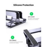 UGREEN 60643 Support de livres Supports de Laptop Gris 43,9 cm (17.3") Noir, Supports de Laptop, Gris, Aluminium, Silicone, 43,9 cm (17.3"), 150 mm, 104 mm