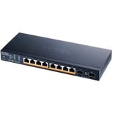 Zyxel XMG1915-10EP Géré L2 2.5G Ethernet (100/1000/2500) Connexion Ethernet, supportant l'alimentation via ce port (PoE), Switch Géré, L2, 2.5G Ethernet (100/1000/2500), Connexion Ethernet, supportant l'alimentation via ce port (PoE), Grille de montage