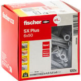 fischer Cheville à expansion SX Plus 6x50 Gris clair