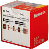 fischer Cheville à expansion SX Plus 6x50 Gris clair