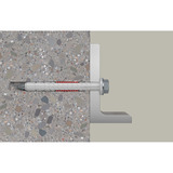 fischer Cheville à tige longue DuoXpand 8x100 FUS Gris clair/Rouge