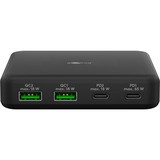 goobay Chargeur de bureau multiport USB-C, PD, GaN, 65 watts Noir