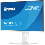 iiyama ProLite XB2497HSU-W1 23.8" Moniteur Blanc (mat), 1x DisplayPort, 1x HDMI, 2x USB-C, 2x USB-A, 120 Hz, 60,5 cm (23.8"), 1920 x 1080 pixels, Full HD, LED, 4 ms, Blanc