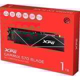 ADATA GAMMIX S70 Blade 1 To M.2 PCI Express 4.0 NVMe 3D NAND SSD Noir, 1 To, M.2, 7400 Mo/s