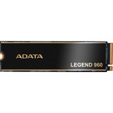 ADATA LEGEND 960 4 To M.2 PCI Express 4.0 NVMe 3D NAND SSD Gris foncé/Or, 4 To, M.2, 7400 Mo/s