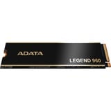 ADATA LEGEND 960 4 To M.2 PCI Express 4.0 NVMe 3D NAND SSD Gris foncé/Or, 4 To, M.2, 7400 Mo/s