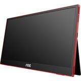 AOC 16G3 16" Gaming Moniteur Noir/Rouge, 1x HDMI, 1x Micro-HDMI, 1x USB-C 3.2 (5 Gbit/s), 144 Hz