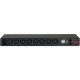 APC NetShelter Metered Rack PDU - Prises mesurées - 3300VA - 1U - 16A, Multiprise Noir, Avec mesure en ligne, 0U/1U, horizontale/verticale, Noir, 8 sortie(s) CA, Coupleur C13