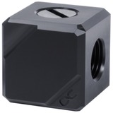 Alphacool 17557 pièce et accessoire pour systèmes de refroidissement d'ordinateurs, Connecteur Noir, Acétal, Noir, 1/4", 26,5 mm, 26,5 mm, 26,5 mm