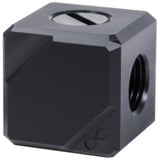 Alphacool 17557 pièce et accessoire pour systèmes de refroidissement d'ordinateurs, Connexion Noir, Acétal, Noir, 1/4", 26,5 mm, 26,5 mm, 26,5 mm