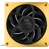 Alphacool Apex Stealth Metal Power, Ventilateur de boîtier Or/Noir, Connecteur PWM à 4 broches pour le ventilateur