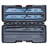 Bosch 2 607 010 901 Lame de scie sauteuse, à chantourner et sabre Lames de scie sabre 15 pièce(s), Jeu de lames de scie Lames de scie sabre, Métal, Bois, Noir, Gris, 15 pièce(s)