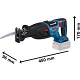 Bosch BOSCH GSA 18V-28 solo KARToN, Scie sabre Bleu/Noir, 97 dB, 86 dB, 185 mm, 500 mm, 108 mm