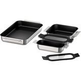 Bosch HEZ9FF040 pièce et accessoire de four Ensemble de cuisson Acier inoxydable, Set de louche Acier inoxydable/Noir, Ensemble de cuisson, Bosch, Four, Acier inoxydable, 3 pièce(s)