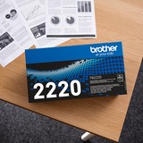 Brother Cartouche de toner haute capacité Brother TN-2220 d'origine Noir, Noir, Vente au détail