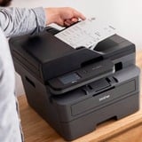 Brother MFC-L2860DWE - Imprimante multifonction laser 4-en-1 monochrome A4 compacte et réseau Ethernet - 6 mois d'abonnement EcoPro inclus. Gris foncé, Laser, Impression mono, 1200 x 1200 DPI, A4, Impression directe, Noir