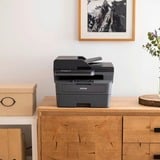 Brother MFC-L2860DWE - Imprimante multifonction laser 4-en-1 monochrome A4 compacte et réseau Ethernet - 6 mois d'abonnement EcoPro inclus. Gris foncé, Laser, Impression mono, 1200 x 1200 DPI, A4, Impression directe, Noir