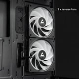 Chieftec  boîtier midi tower Noir | 2x USB-A | 1x USB-C | RGB | Window