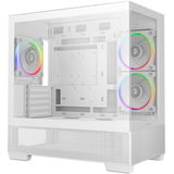 DeepCool CG380 3F WH boîtier midi tower Blanc | 2x USB-A | 1x USB-C | RGB | Verre trempé