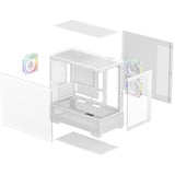 DeepCool CG380 3F WH boîtier midi tower Blanc | 2x USB-A | 1x USB-C | RGB | Verre trempé