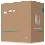 DeepCool CG380 3F WH boîtier midi tower Blanc | 2x USB-A | 1x USB-C | RGB | Verre trempé