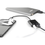Digitus Adaptateur USB-C vers USB-C + prise jack 3,5 mm Noir