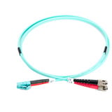 Digitus Câble de raccordement LWL, duplex, connecteur LC > ST, multimode OM3 Turquoise