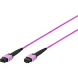Digitus Câble de raccordement fibre optique, prise MPO, OM4, méthode A Violet