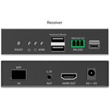 Digitus Kit d'extension KVM IP fibre HDMI, Switch KVM Noir
