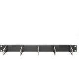 Digitus Panneau de rangement pour câbles avec supports en acier pour armoires de 482,6 mm (19 po), 1U, Guide-câble Noir, 6 mm (19 po), 1U, Panneau de gestion de câbles, Noir, Acier, 1U, Ovale, Chine