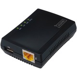 Digitus Serveur réseau multifonctionUSB 2.0 à 1 port, Serveurs de réseau multifonction Noir, Activité, Liaison, Énergie, USB, Taïwan, Ethernet LAN, 10,100 Mbit/s, FTP, SMB, CIFS