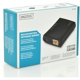 Digitus Serveur réseau multifonctionUSB 2.0 à 1 port, Serveurs de réseau multifonction Noir, Activité, Liaison, Énergie, USB, Taïwan, Ethernet LAN, 10,100 Mbit/s, FTP, SMB, CIFS