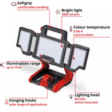 EINHELL Lampe professionnelle sans fil TP-CL 18/3000 Li Set - Solo, 18Volt, Projecteur de chantier Rouge