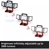 EINHELL Lampe professionnelle sans fil TP-CL 18/3000 Li Set - Solo, 18Volt, Projecteur de chantier Rouge