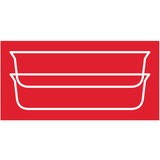 Emsa CLIP & CLOSE N1041400 boîte hermétique alimentaire Carré 0,8 L Transparent 1 pièce(s) Transparent/Rouge, Boîte, Carré, 0,8 L, Transparent, Verre, 420 °C