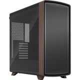 Fractal Design Summit boîtier midi tower Noir/bois | 2x USB-A | 1x USB-C | Window