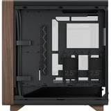Fractal Design Summit boîtier midi tower Noir/bois | 2x USB-A | 1x USB-C | Window