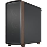 Fractal Design Summit boîtier midi tower Noir/bois | 2x USB-A | 1x USB-C | Window