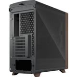 Fractal Design Summit boîtier midi tower Noir/bois | 2x USB-A | 1x USB-C | Window