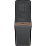 Fractal Design Summit boîtier midi tower Noir/bois | 2x USB-A | 1x USB-C | Window
