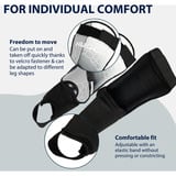 HUDORA Protège-tibias avec protection de la cheville, Accessoires Gris