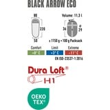 High Peak Sac de couchage momie Black Arrow ECO Vert foncé/Rouge