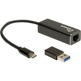Inter-Tech Adaptateur USB Argus IT-732, connecteur USB-C > prise RJ-45 Noir