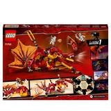 LEGO NINJAGO 71753 L’attaque du dragon de feu, Jouets de construction Jeu de construction, 8 an(s), Plastique, 563 pièce(s), 680 g