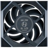Lian Li UNI FAN SL120 LCD Wireless Reverse Blade, Ventilateur de boîtier Noir, 3 pièces, connecteur de ventilateur PWM à 4 broches
