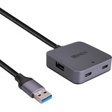 Lindy Hub USB 3.0 4 ports Gris/Noir