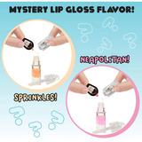 MGA Entertainment Yummiland Lip Gloss Doll Series 2- Mystery Chase 2 (Neopolitan/Avery Ice Cream), Poupée Mini poupée, Femelle, 4 an(s), 100 mm, Multicolore
