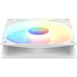 NZXT F120 RGB Core Single, Ventilateur de boîtier Blanc, 1 pièce, connecteur de ventilateur PWM à 4 broches